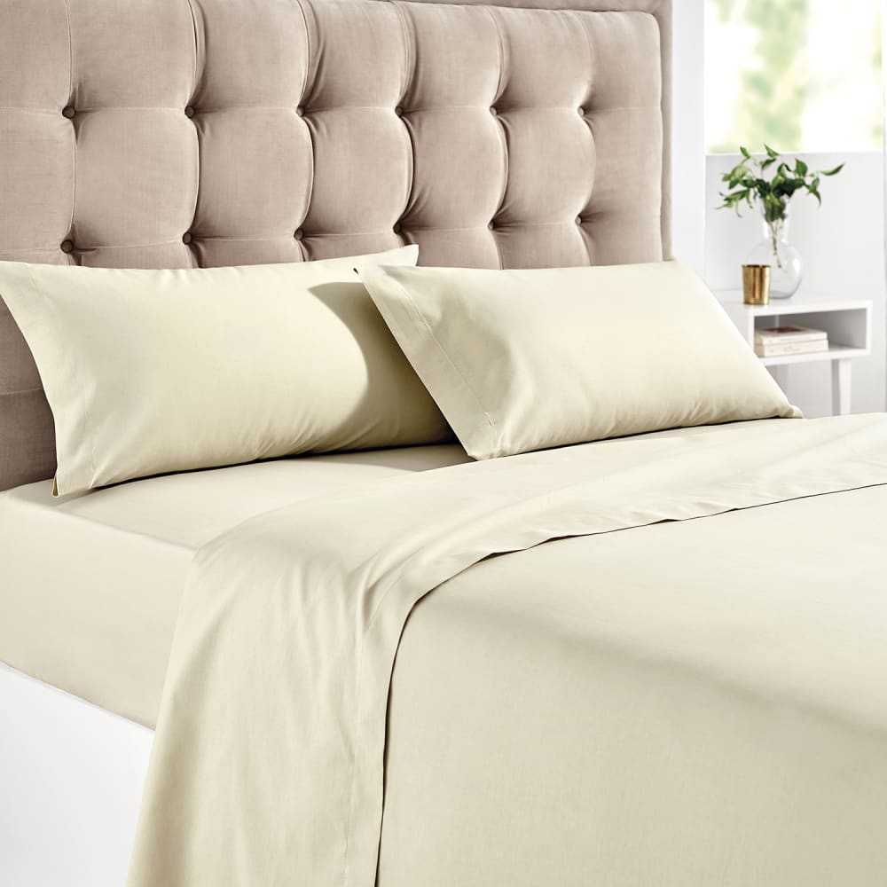 Drap Housse 180x200cm PIKOLIN HOME Coton Respirant140 fils