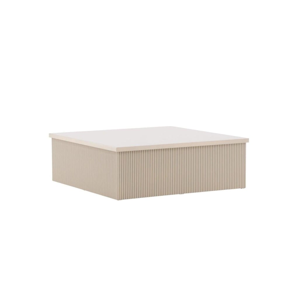 Venture Home Couchtisch Lenox 90*90cm, beige style modern - Spanplatte