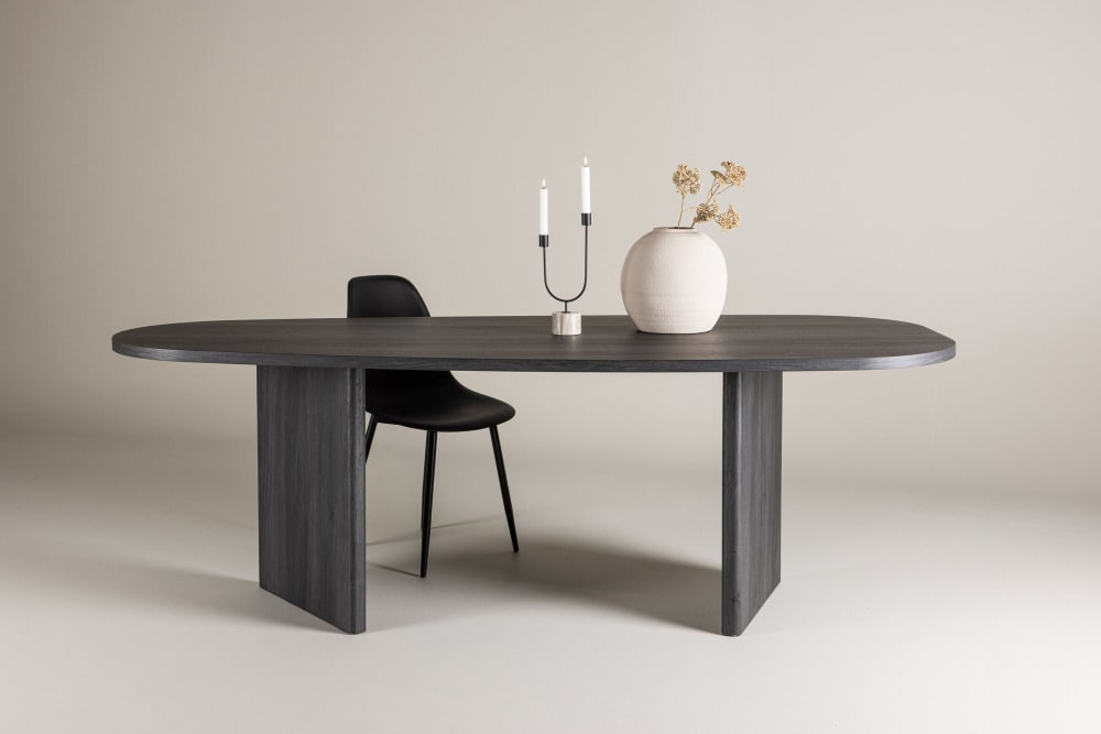 Esstisch Grönvik Oval 220*100cm, Schwarz - Maisons Du Monde
