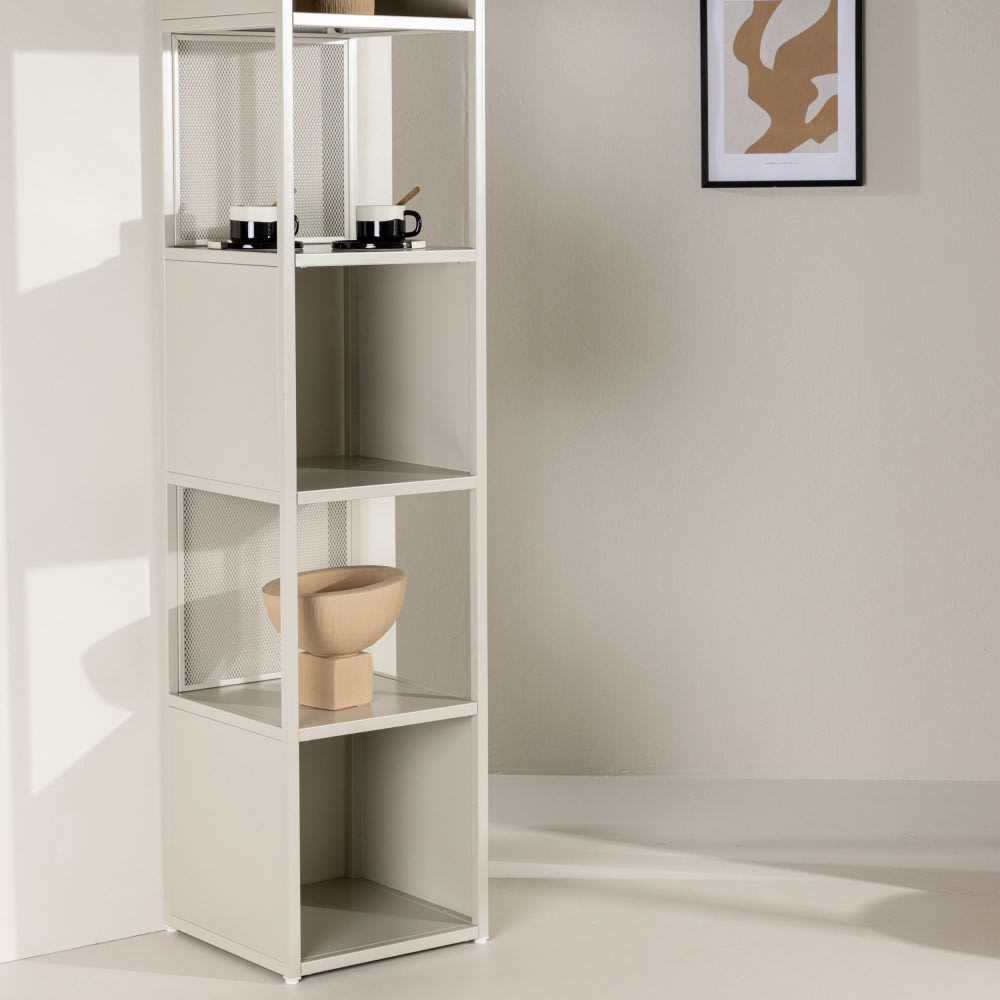 Étagère en métal H185cm - Beige
