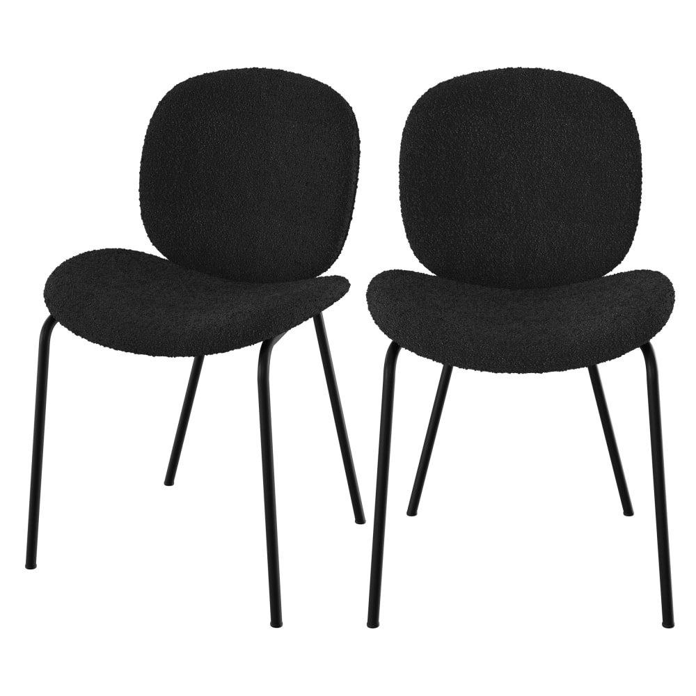 Lot de 2 chaises en tissu