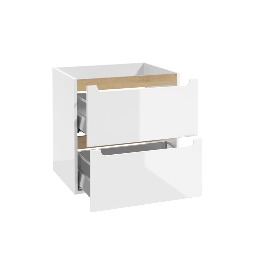 Waschbeckenunterschrank 60cm MDF Weiß - Maisons Du Monde