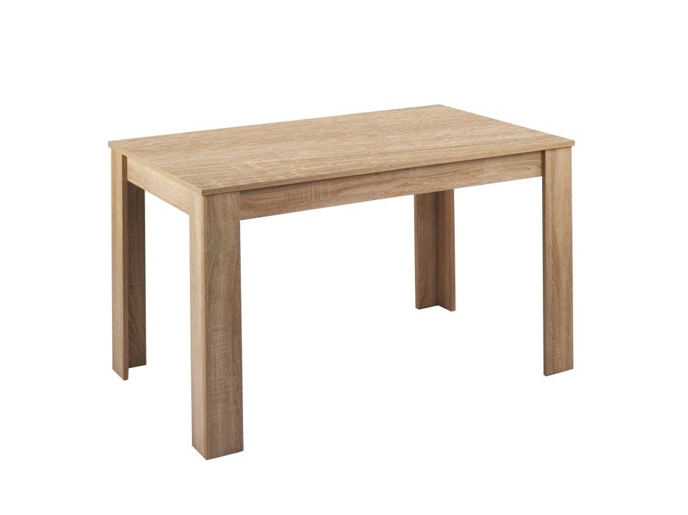 ByLiving Esstisch in Eichenholzoptik mit Melaminbeschichtung, 140 x 80,H 75 cm style modern Braun Spanplatte