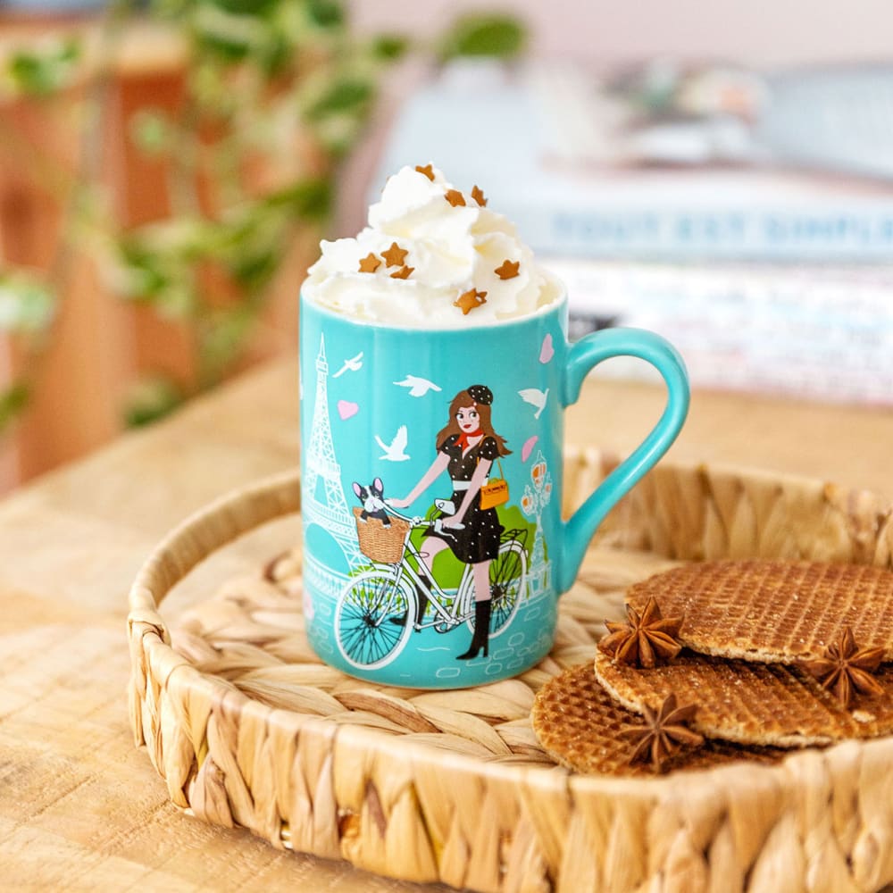 Mug 30 cl  bleu 2 porcelaine de chine 7 x 0 x 10 cm - Maisons du Monde