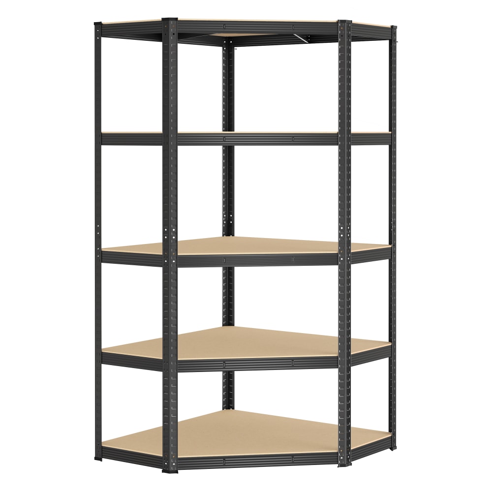 Étagère d'angle de rangement 875 kg 70 x 70 x 180 cm noir