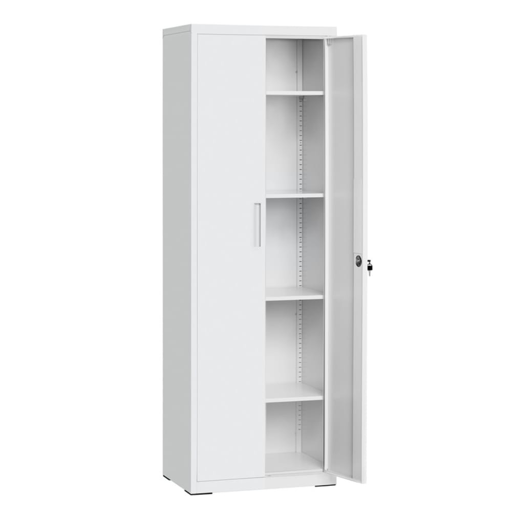 Armoire de rangement réglables avec portes 40 x 60 x 180 cm gris - Maisons du Monde