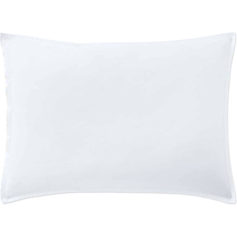 Taie d'oreiller percale de coton blanc nuage 50x70 cm