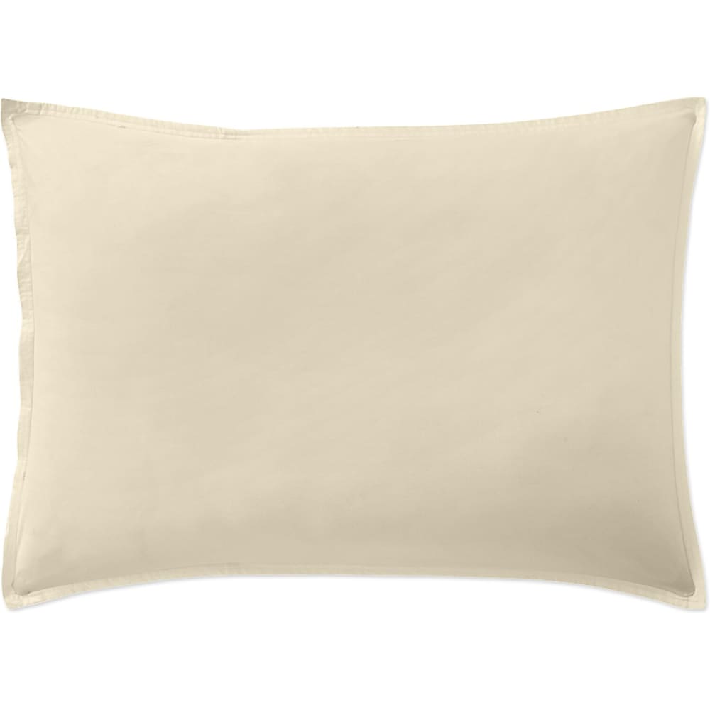 Taie d'oreiller percale de coton ecru naturel 50x70 cm