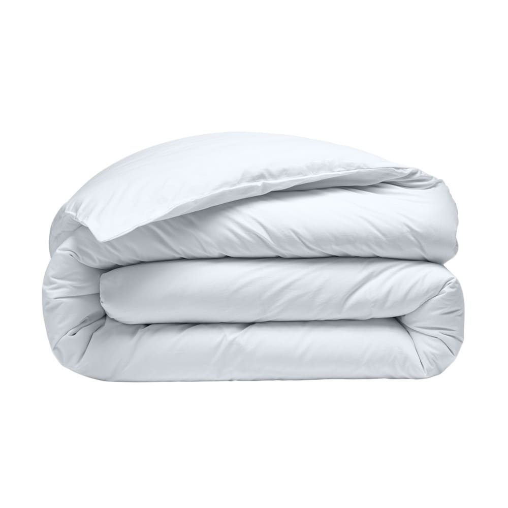 Housse de couette 220x240 cm Percale de Coton Blanc Nuage — vue 3