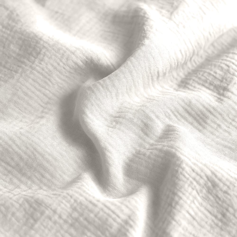 Housse de couette 220x240 cm Gaze de Coton Blanc Pur — vue 4