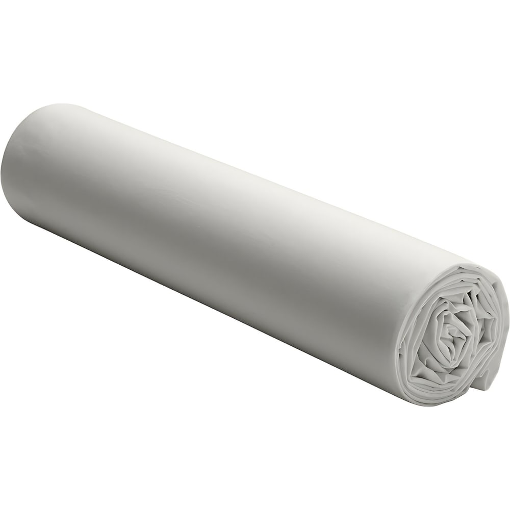 Drap housse percale de coton gris perle 140x190 cm — vue 3
