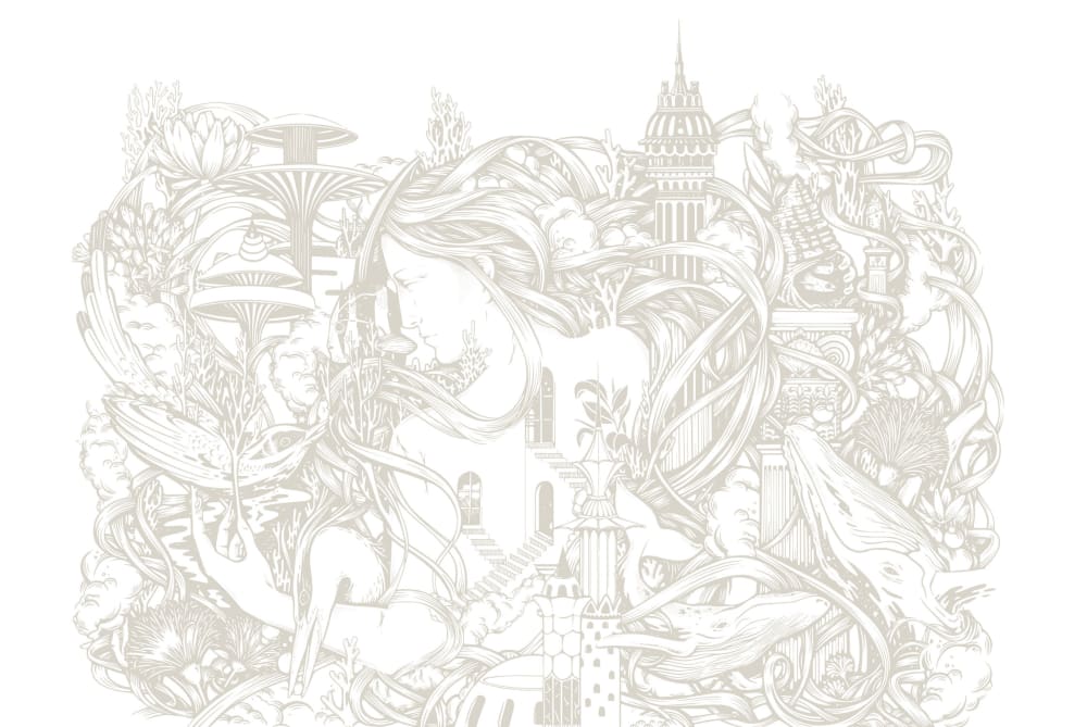 Papier peint atlante, beige 375 x 250cm — vue 3