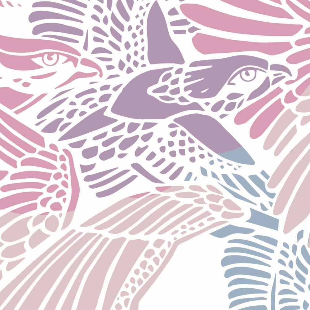 Papier peint cuzco, mauve 300 x 250cm — vue 4