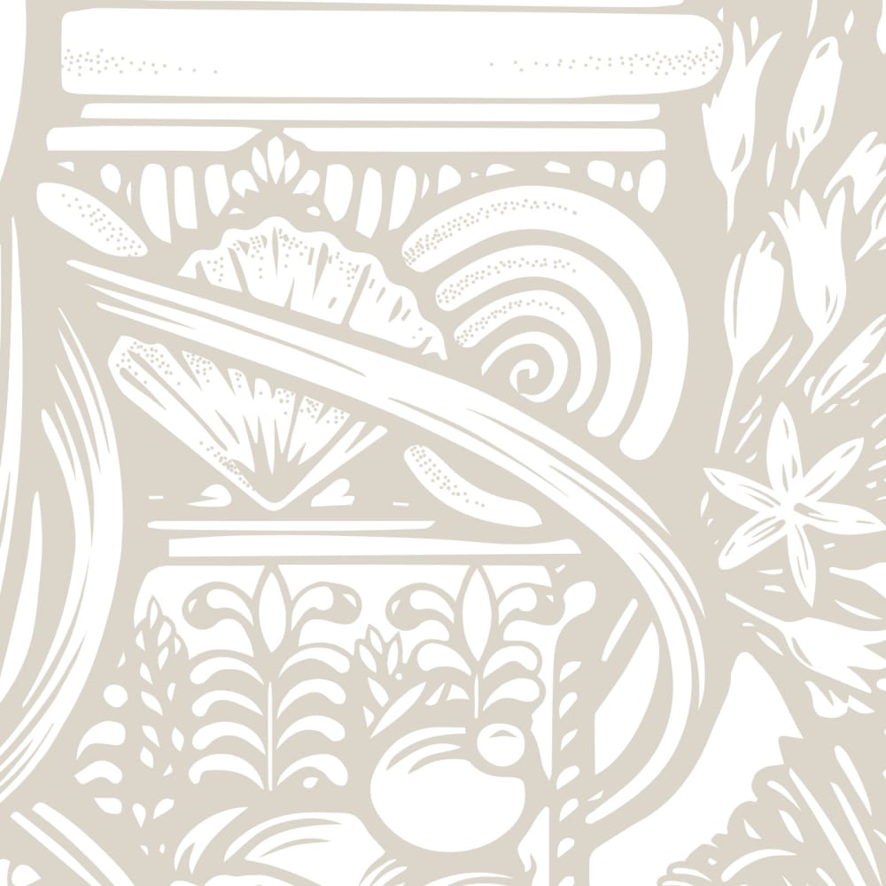Papier peint atlante, beige 225 x 250cm — vue 4