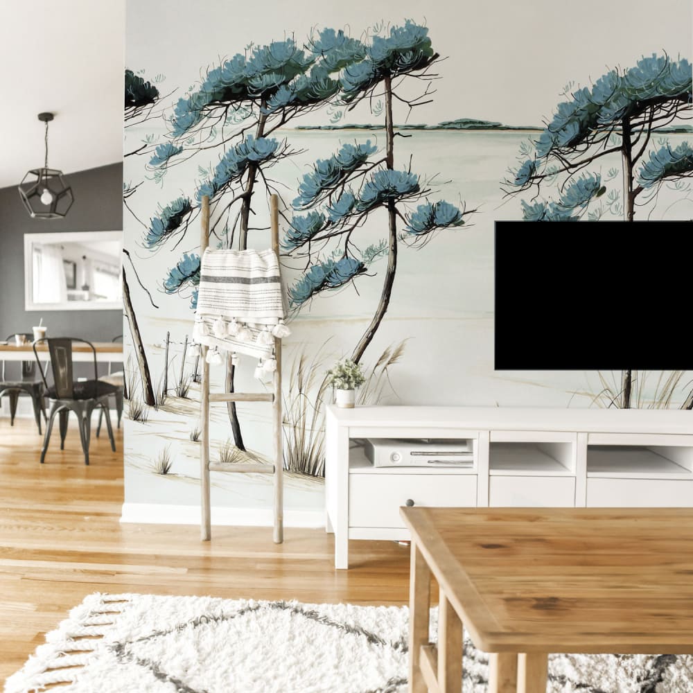 Acte Deco Panorama-Vliestapete Strand des Beckens, Farben 375 x 250cm style modern Mehrfarbig Öko-Tex Zertifikat Papier