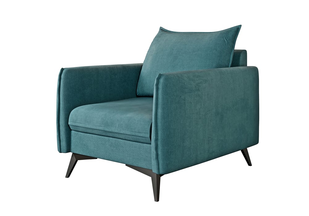 Fauteuil en microfibre - turquoise