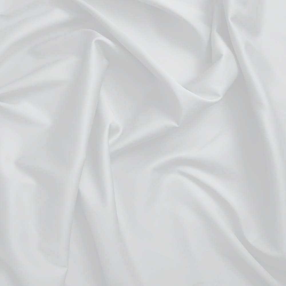 Drap plat 1 personne 180x290 cm satin de coton blanc - Maisons du Monde