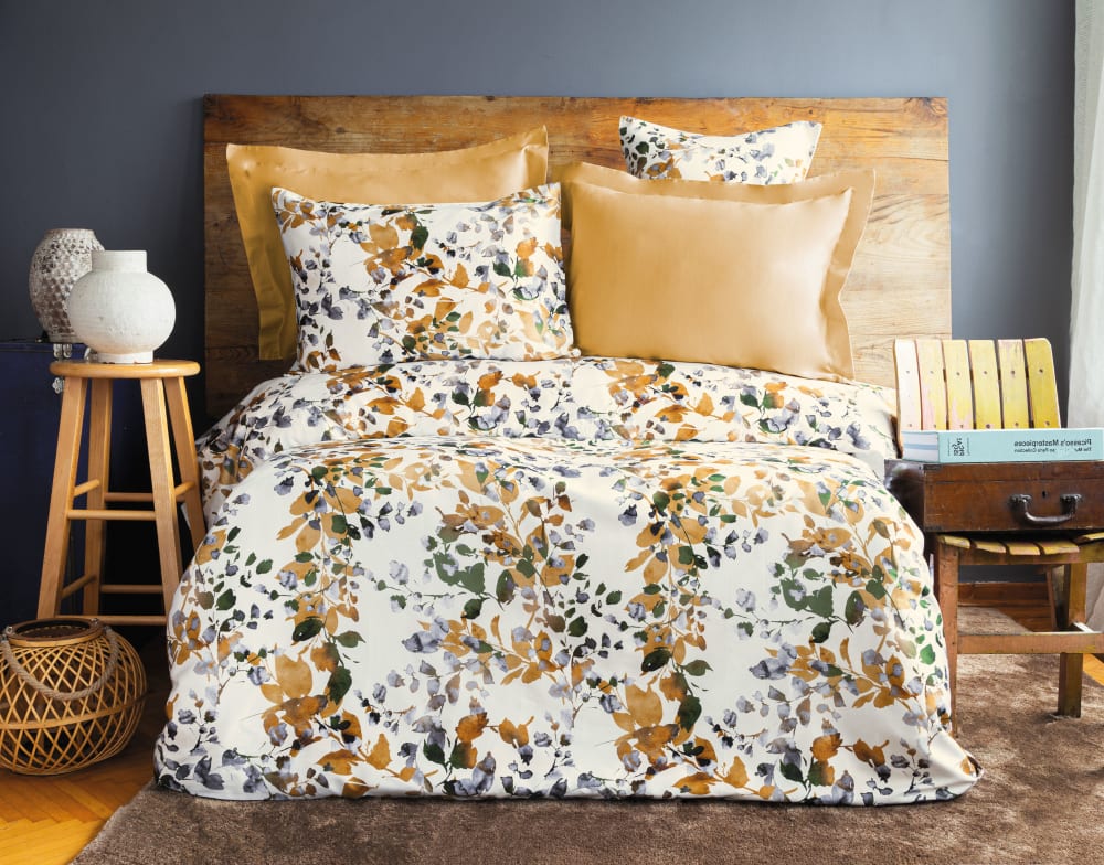 Parure de lit  2 personnes  240x220 cm satin de coton imprimé