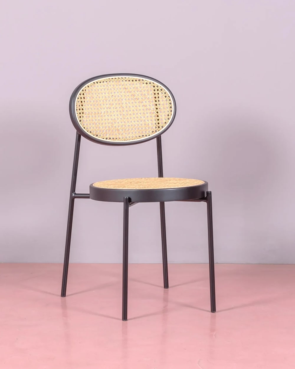 4er Set Retro-Stühle, schwarz - Maisons Du Monde