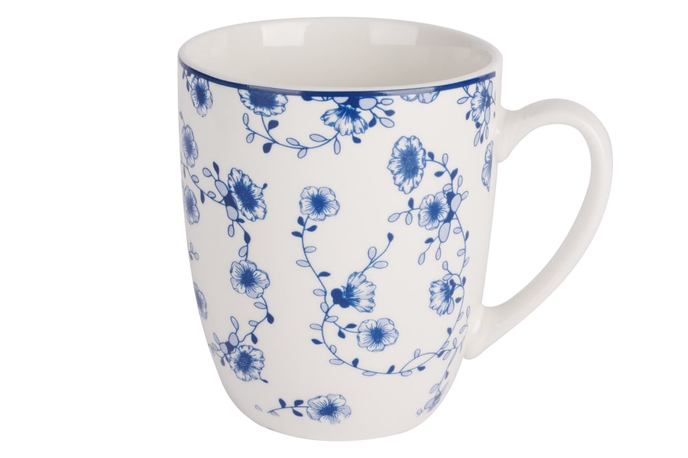 Lot de 4 Tasses en Céramique, bleu, 37 cl