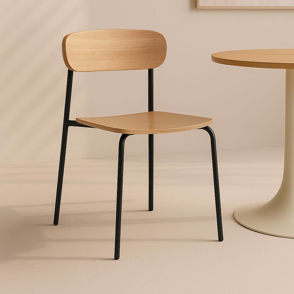 Set mit 2 schwarzen Holzstühlen - Maisons Du Monde
