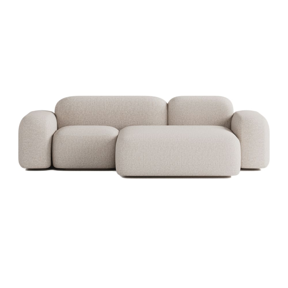 Canapé d'angle modulable - places beige