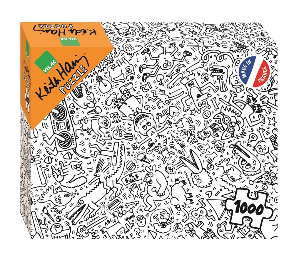 Vilac Keith Haring Puzzle 1000 Teile WEISS KARTON Kinder
