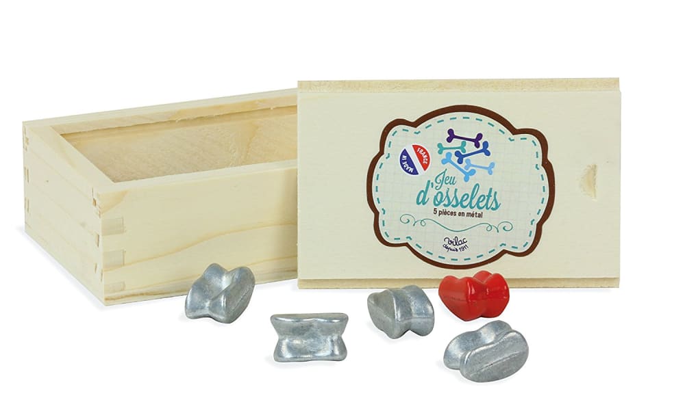 Vilac Jeu d'osselets style contemporain Beige Bois - 10x3x7cm