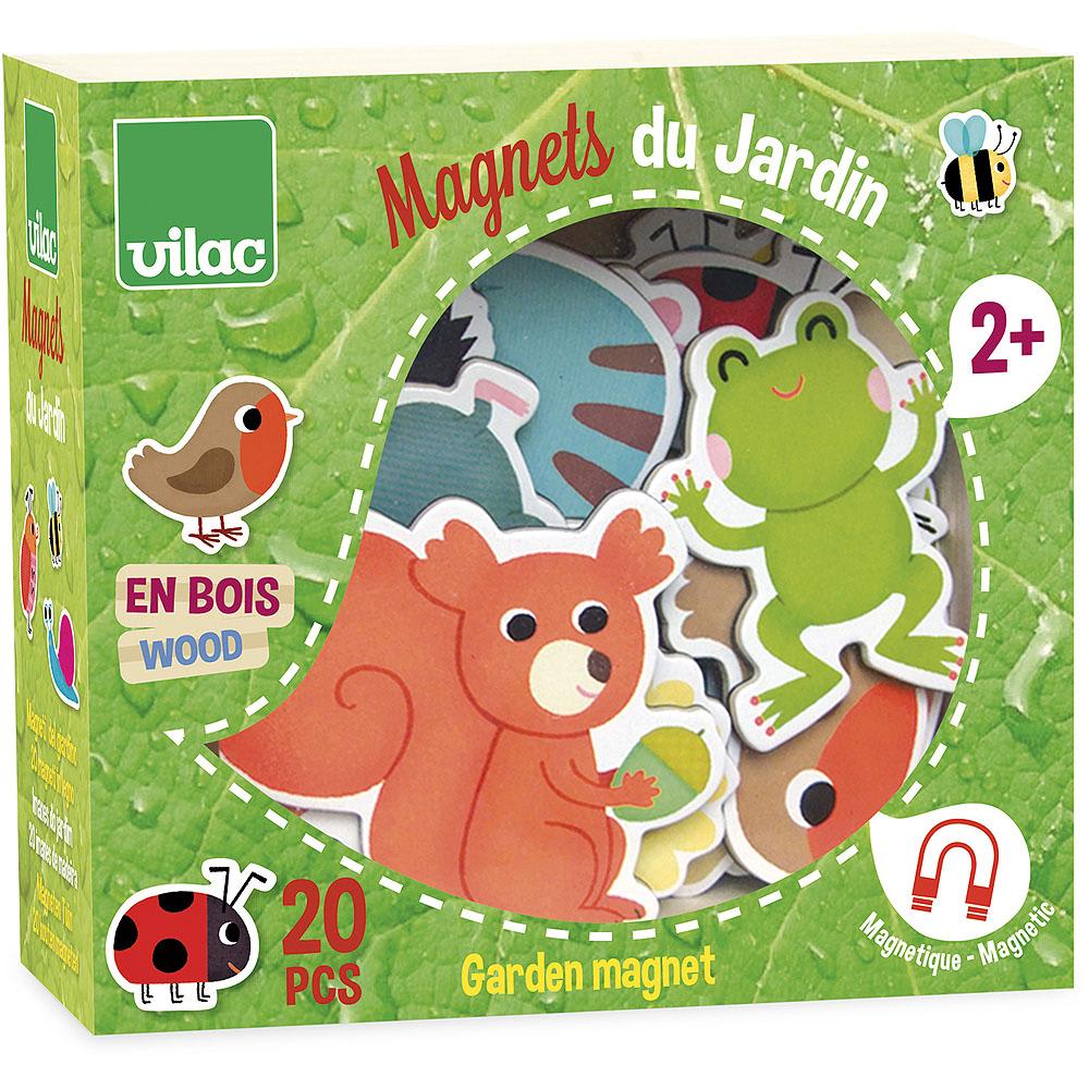 Vilac Magnets jardin style contemporain Vert Bois