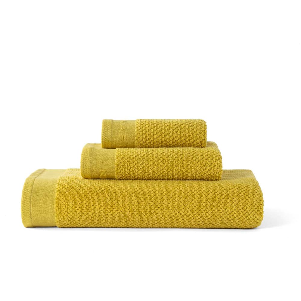 Ensemble de bain 3 pièces 500 gr/m2 (30x50+50x90+90x150 cm) jaune
