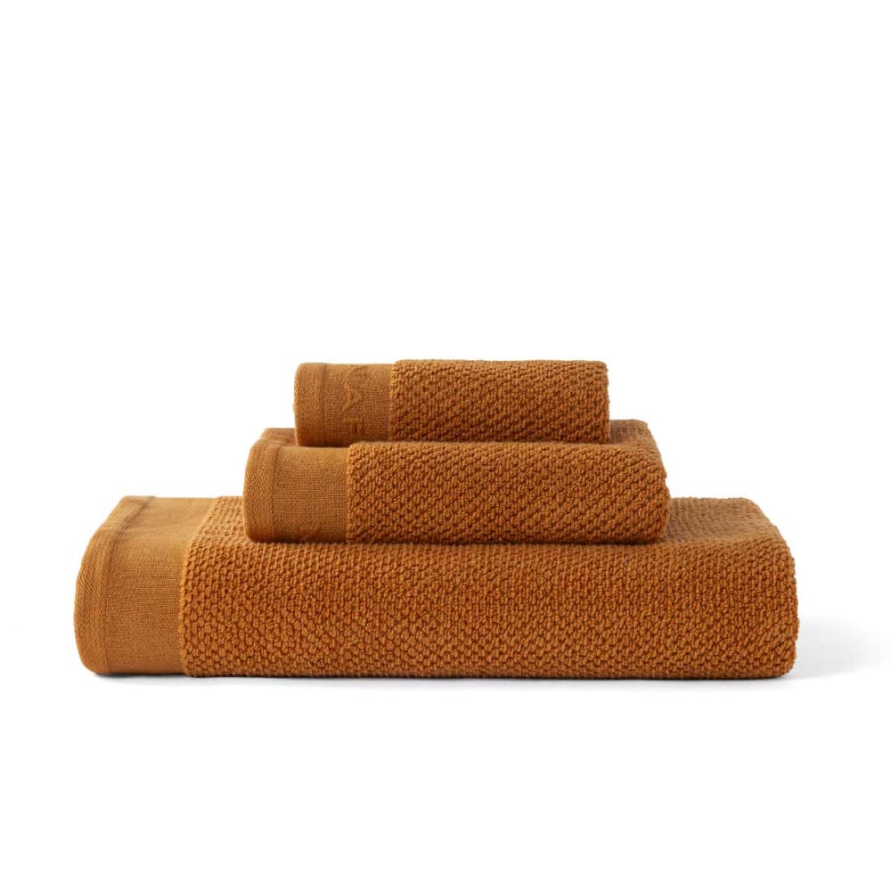 Ensemble de bain 3 pièces 500 gr/m2 (30x50+50x90+90x150 cm) orange