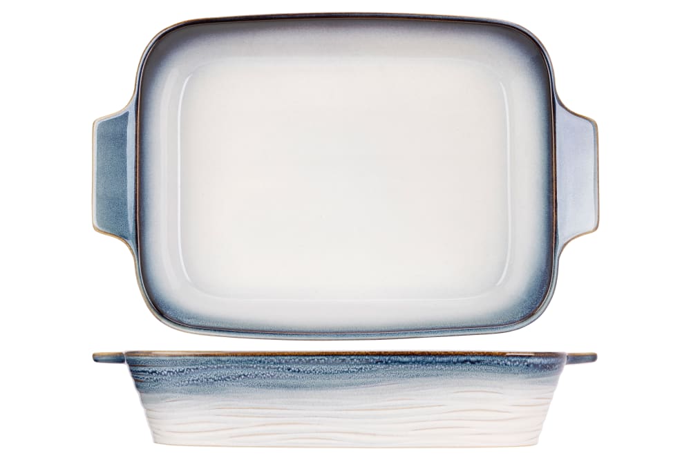 Plat à four en Céramique, blanc, 37x23x6 cm Plat à four en Céramique, blanc, 37x23x6 cm