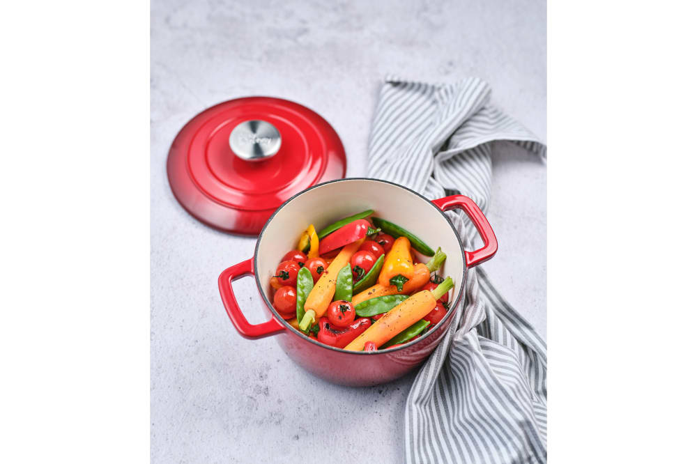 Cocotte en Fonte, rouge, D 20 cm - Maisons du Monde