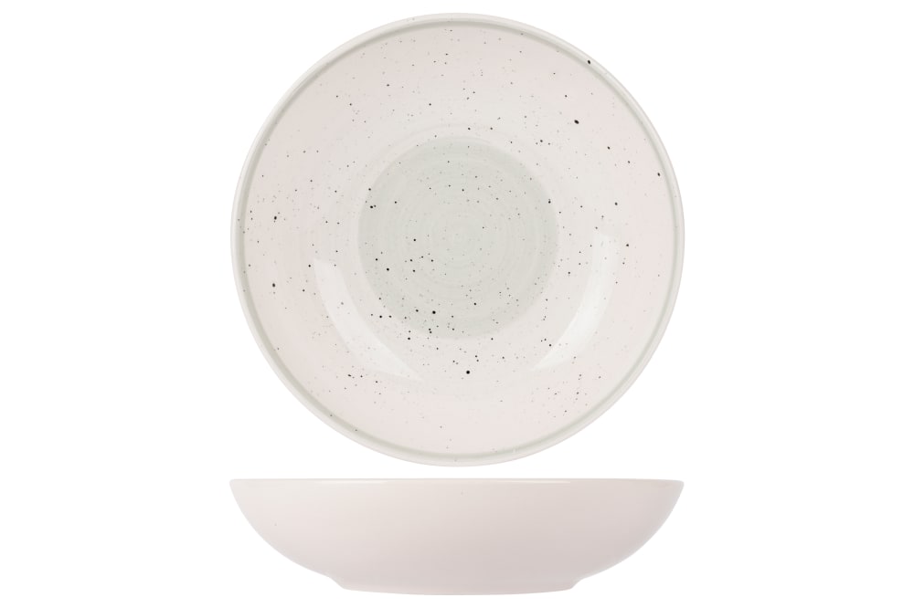 Lot de 6 Assiettes creuse en Céramique, vert, D 20 cm Lot de 6 Assiettes creuse en Céramique, vert, D 20 cm