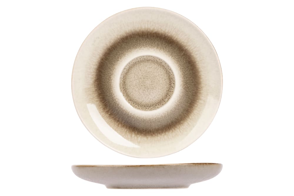 Lot de 6 Sous-Tasses en Céramique, vert, D 11,5 cm Lot de 6 Sous-Tasses en Céramique, vert, D 11,5 cm