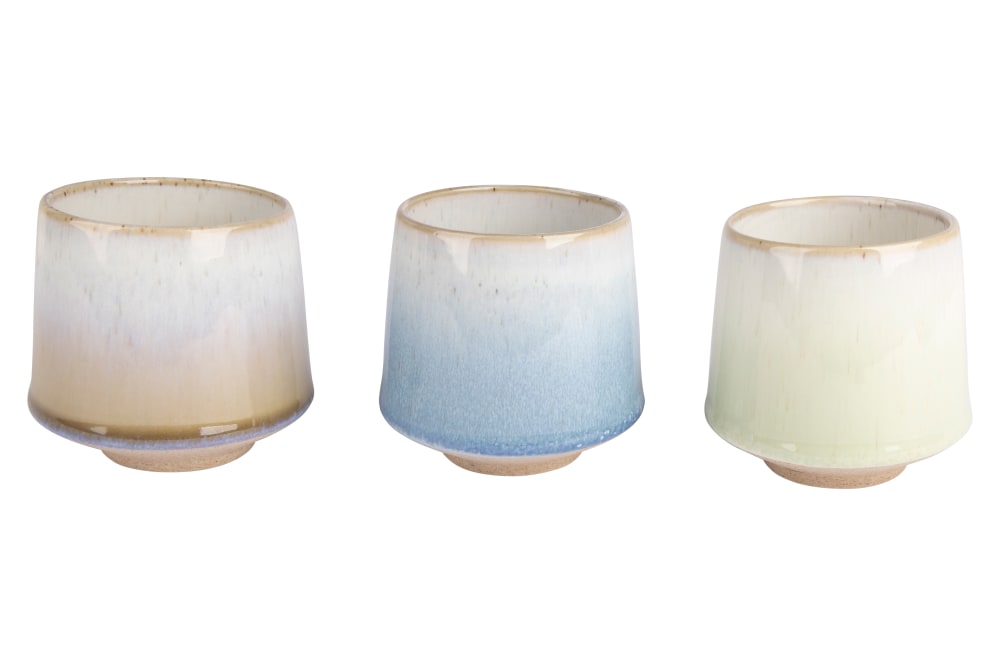 Lot de 6 Tasses en Céramique, blanc, 24 cl