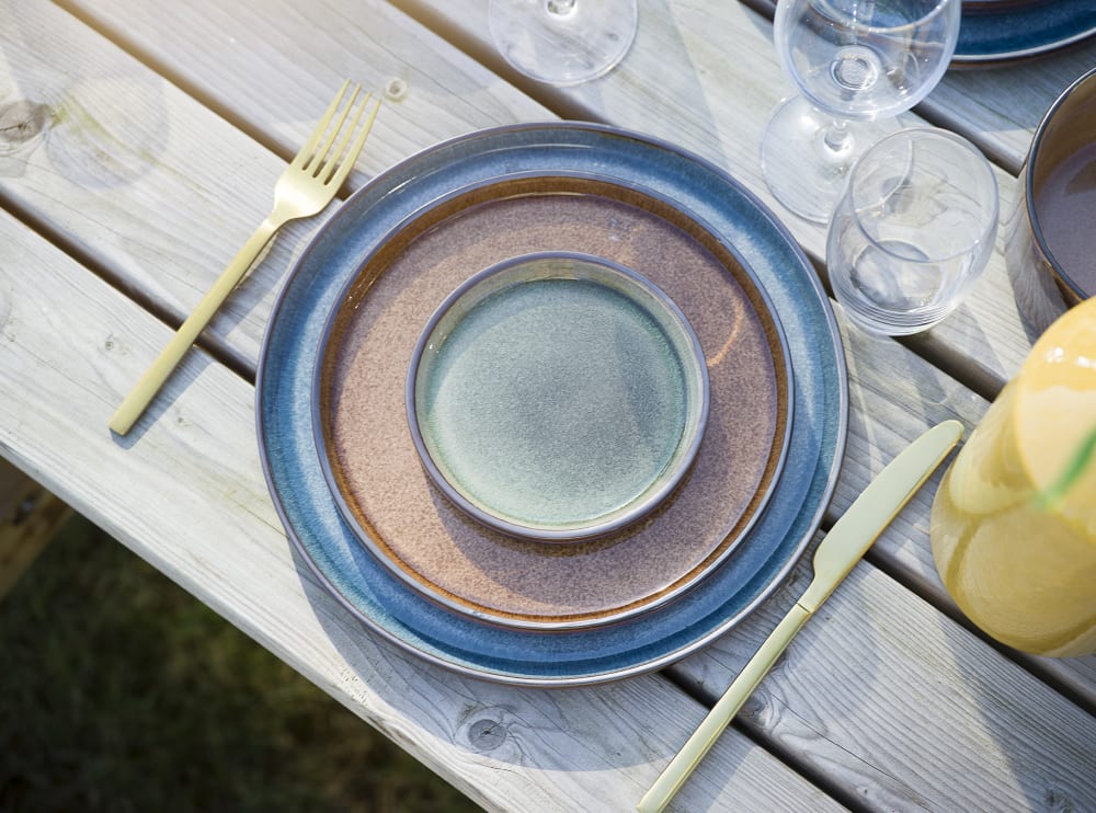 Lot de 6 Bols en céramique, vert, D 15 cm - Maisons du Monde