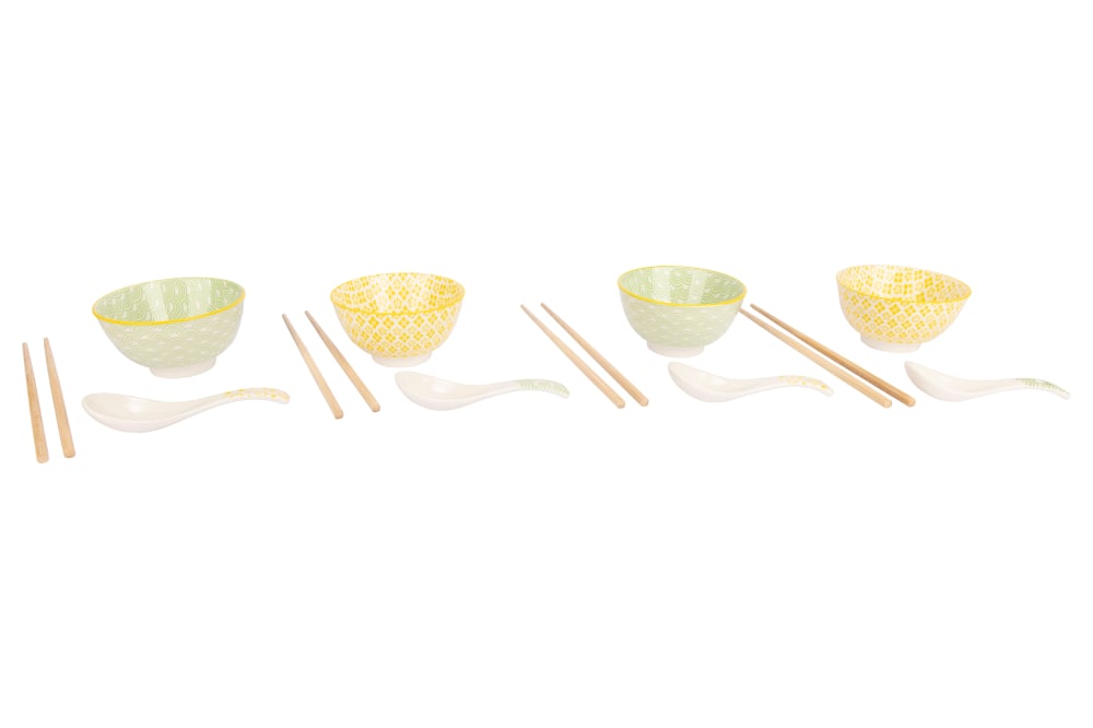 Service Asian food, 12 pièces