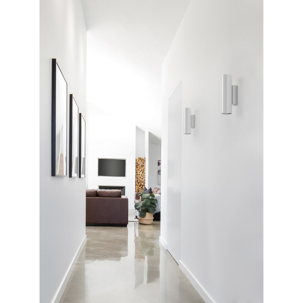 Applique tube en métal, blanc H: 20cm - Maisons du Monde