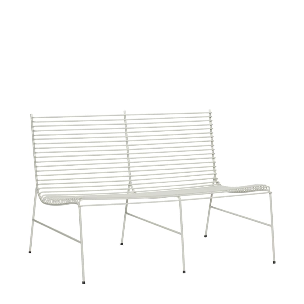 Banc en métal gris clair Banc en métal gris clair