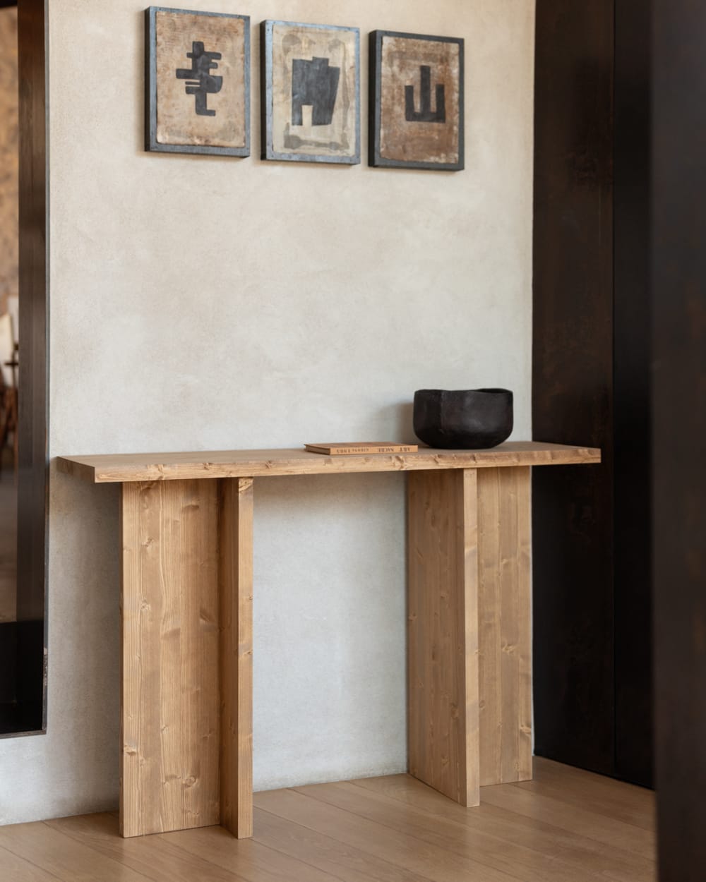 Console en bois de sapin marron clair 120x80cm - Maisons du Monde