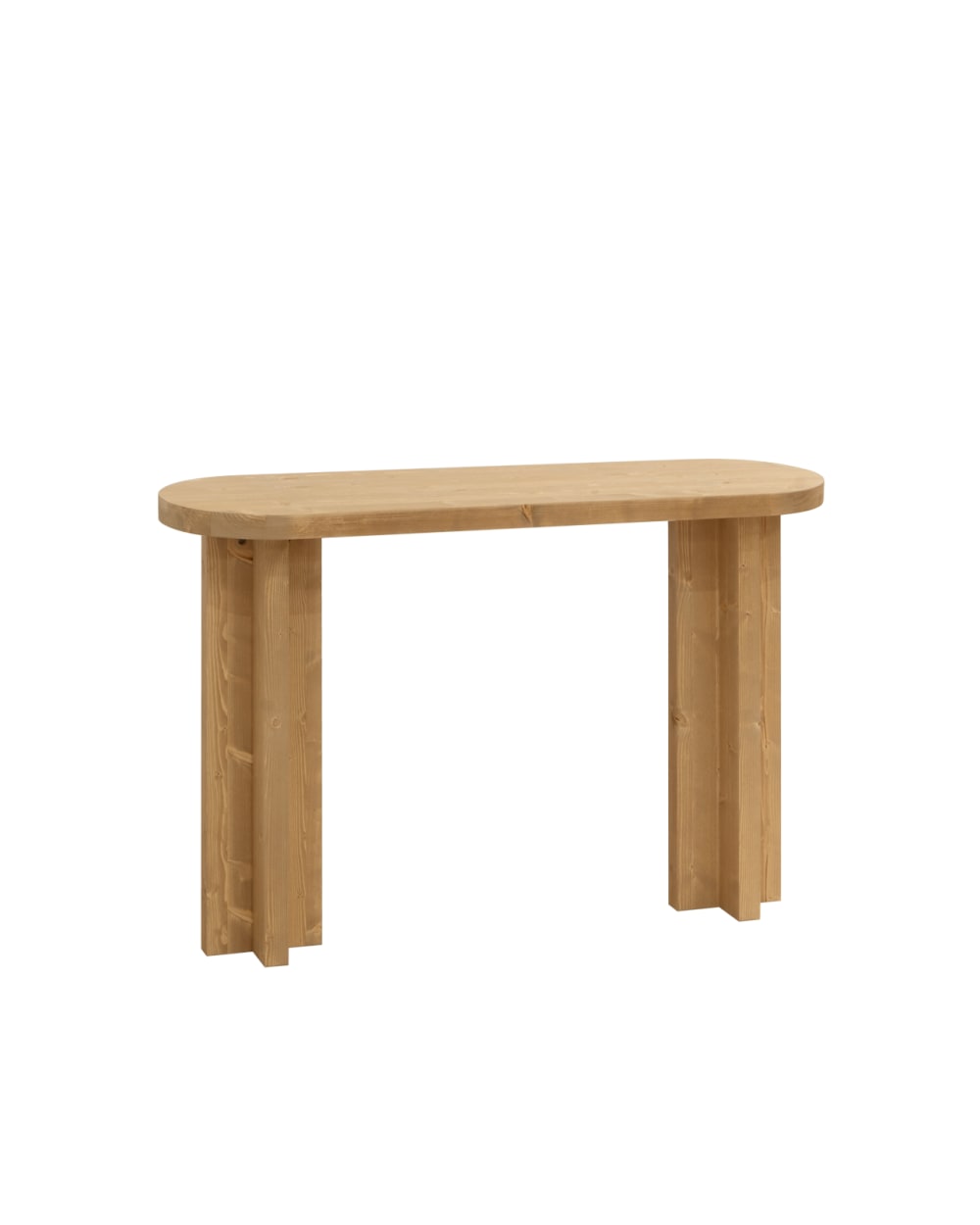 Console en bois de sapin marron clair 120x80cm