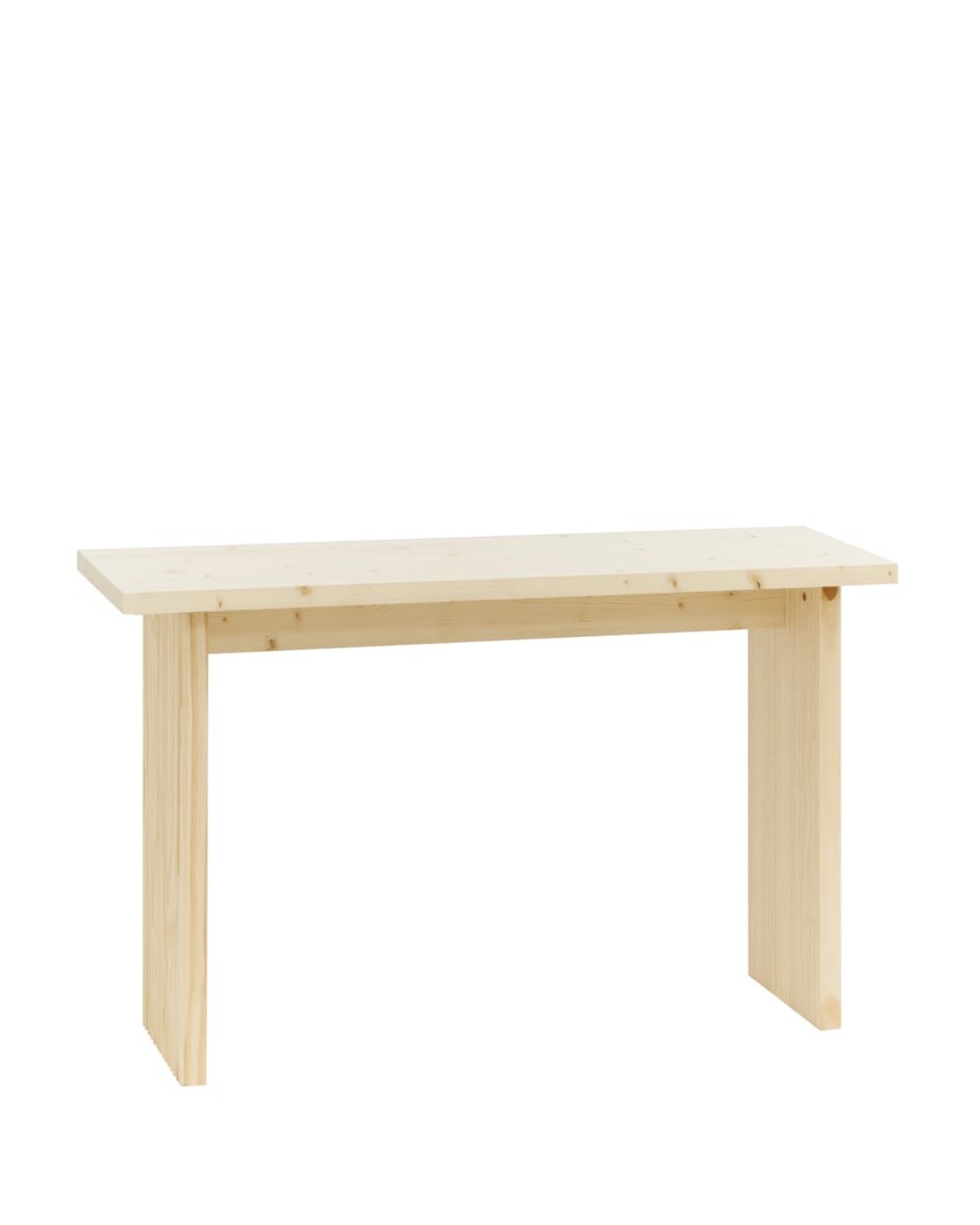Console en bois de sapin beige 120x80cm