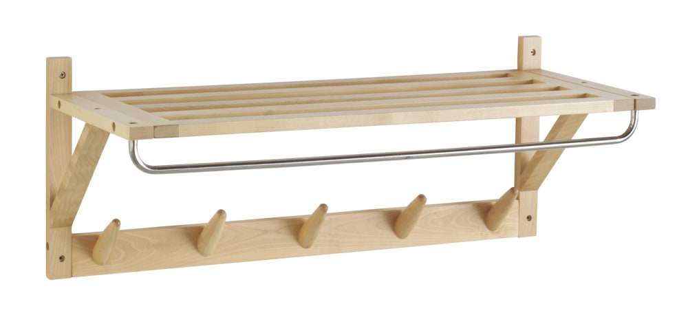Porte-manteau en bouleau naturel