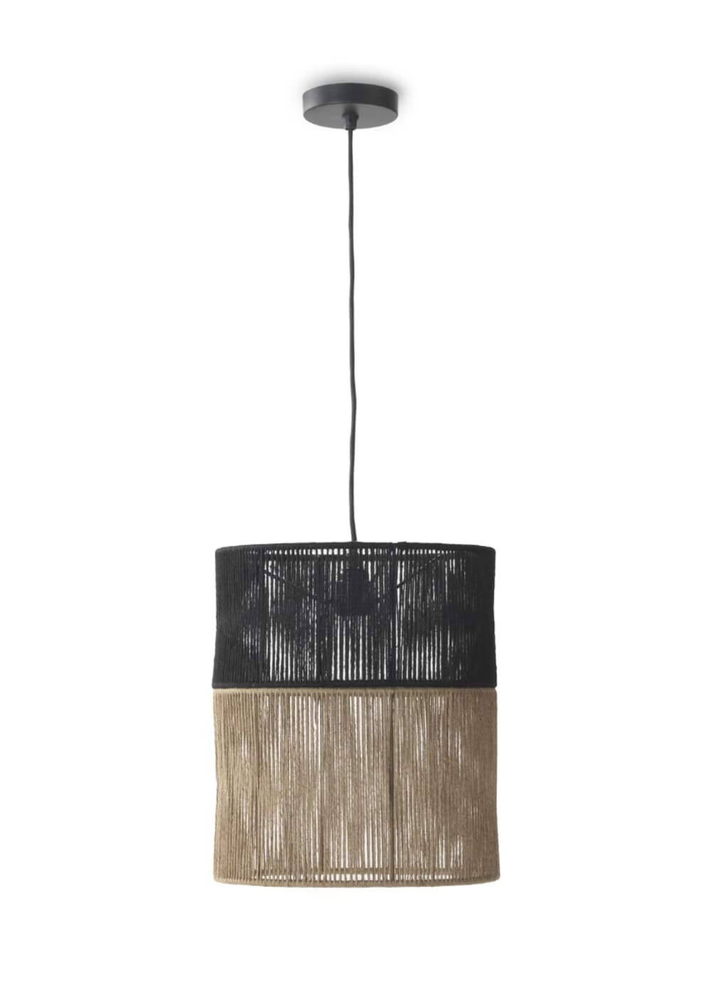 Plafonnier en jute naturel 30 cm diàmetre