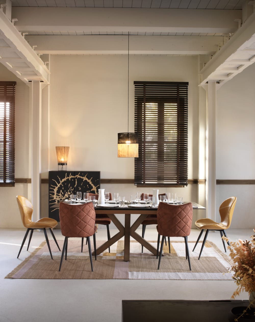 Lampe de table en jute — vue 3