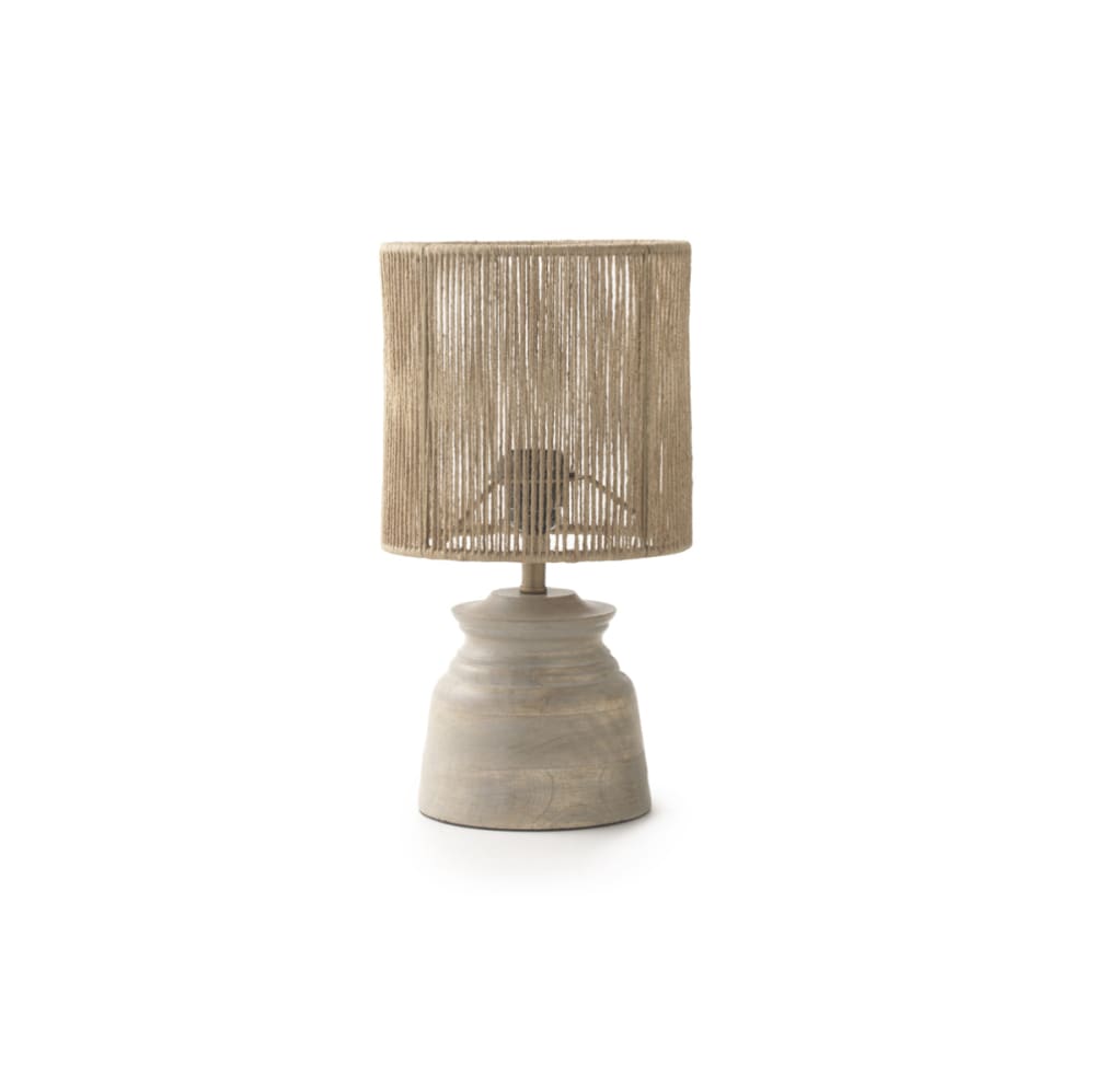 Lampe de table en jute