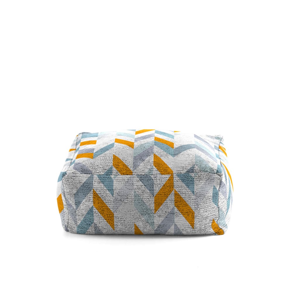 Pouf amovible carré bleu 50x50x25 cm Pouf amovible carré bleu 50x50x25 cm
