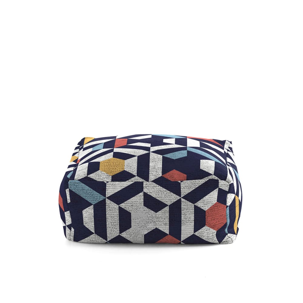 Pouf amovible carré multicolore 50x50x25 cm Pouf amovible carré multicolore 50x50x25 cm