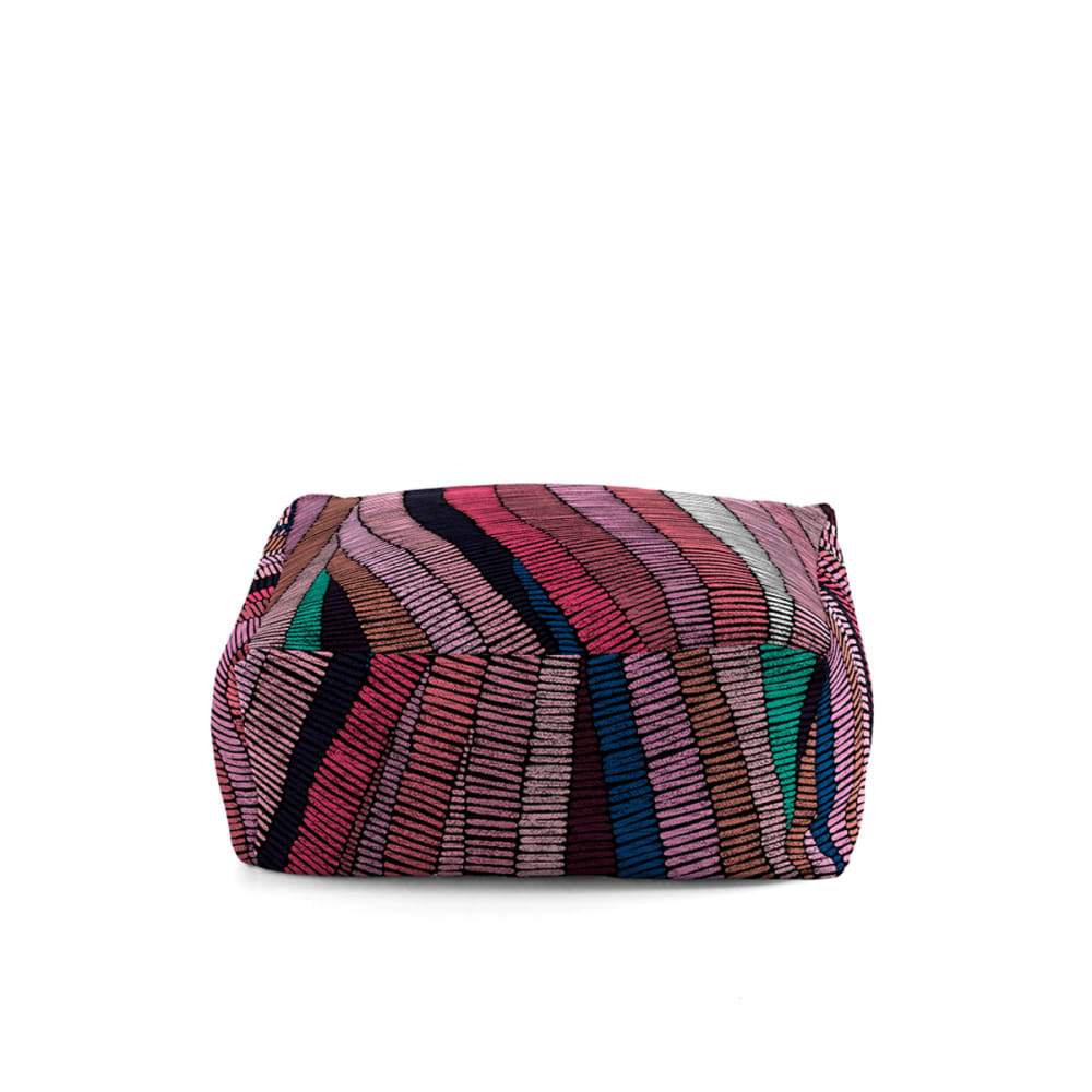 Pouf amovible carré multicolore 50x50x25 cm Pouf amovible carré multicolore 50x50x25 cm